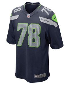 Alternative view of Stone Forsythe Seattle Seahawks Nike Game Jersey - College Navy