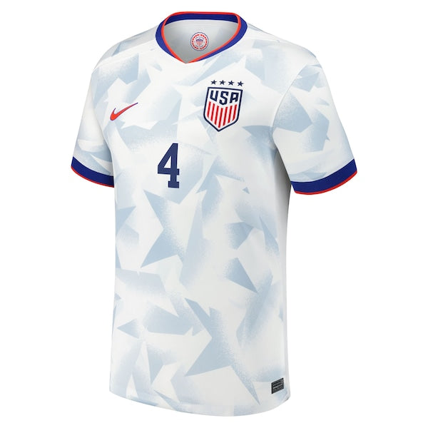 Naomi Girma USMNT Nike 2025 Home Replica Player Jersey - White - Image 2