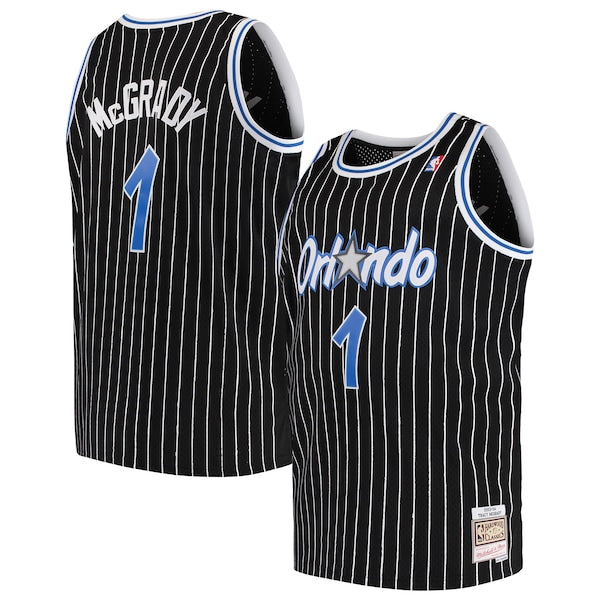 Tracy McGrady Orlando Magic 2003/04 Big & Tall Hardwood Classics Swingman Jersey - Black/Blue - Image 2