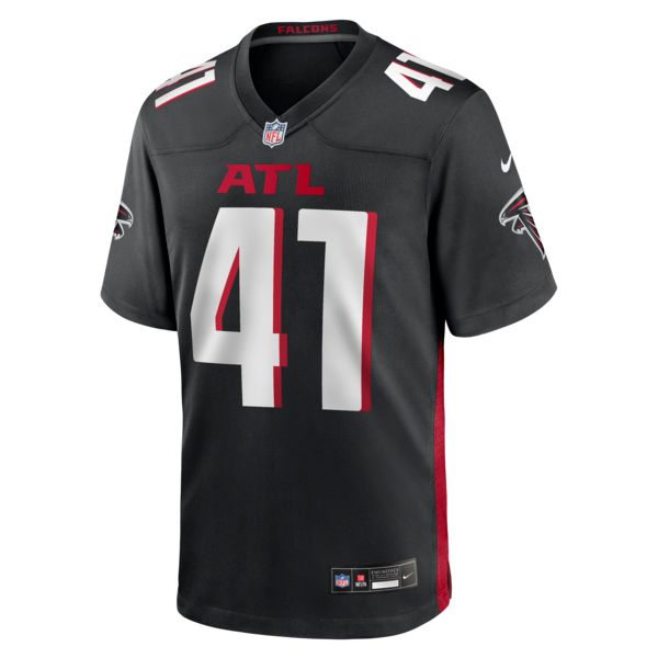 Ben Sauls Atlanta Falcons Nike Team Game Jersey - Black - Image 2