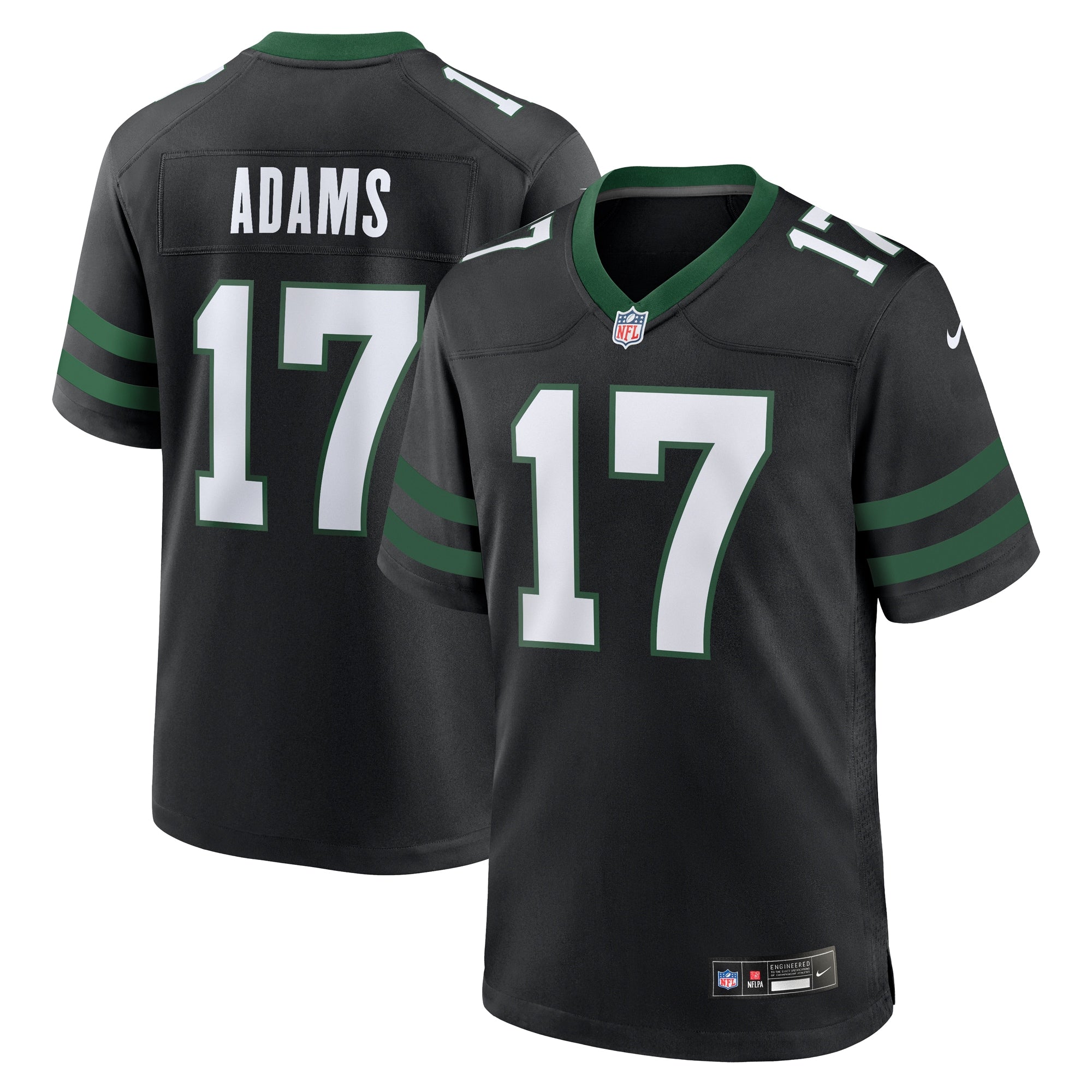 Davante Adams New York Jets Nike Game Jersey - Legacy White/Black - Image 6