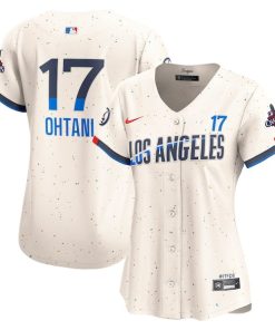 Shohei Ohtani Los Angeles Dodgers Nike Women's 2024 World Series Champions City Connect Limited Player Jersey - Cream