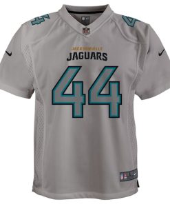 Alternative view of Travon Walker Jacksonville Jaguars Nike Youth Atmosphere Game Jersey - Gray