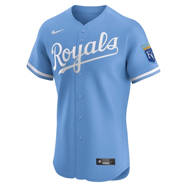 Kansas City Royals Nike Alternate Elite Jersey - Light Blue/White/Royal - Image 3