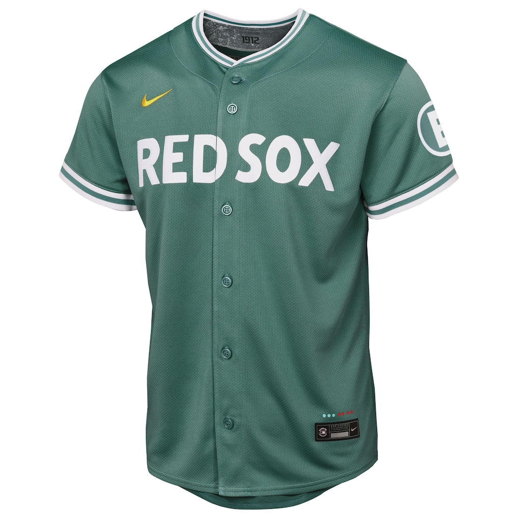 Boston Red Sox Nike Youth 2025 City Connect Limited Jersey - Green - Image 2