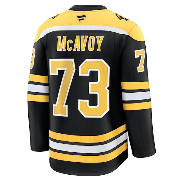 Charlie McAvoy Boston Bruins Home Premium Jersey - Black - Image 4