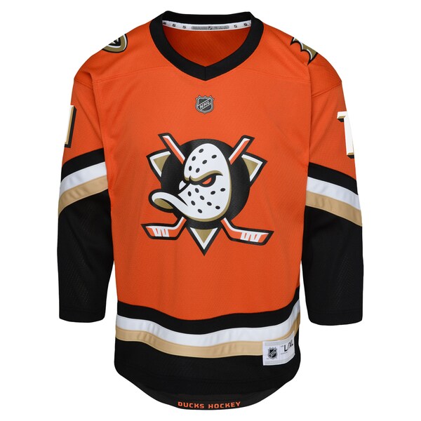 Trevor Zegras Anaheim Ducks Preschool Replica Player Jersey - Orange - Image 2