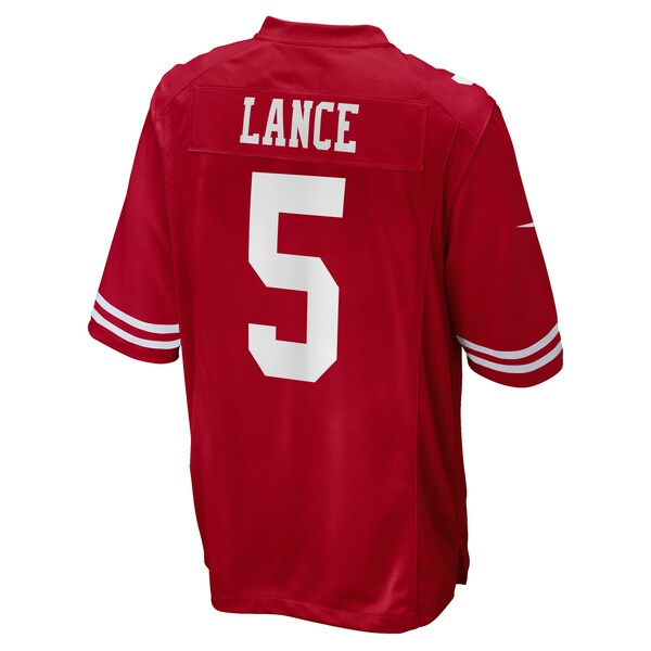 Trey Lance San Francisco 49ers Nike Game Jersey - Scarlet/Red - Image 4