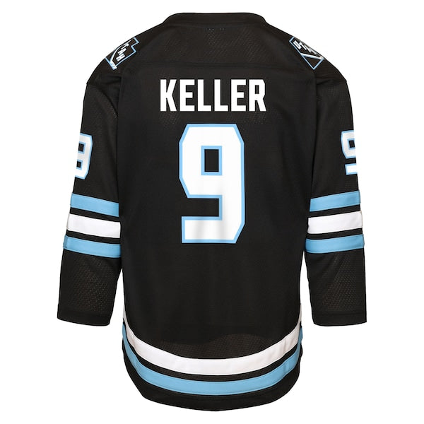 Clayton Keller Utah Mammoth Youth Home Replica Player Jersey - Black - Image 3