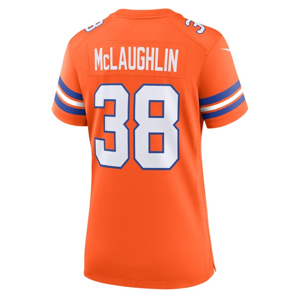 Jaleel McLaughlin Denver Broncos Nike Women's Mile High Collection 1977 Throwback Player Game Jersey - Orange - Image 3
