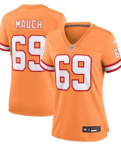 Cody Mauch Tampa Bay Buccaneers Nike Women's Throwback Game Jersey - Orange