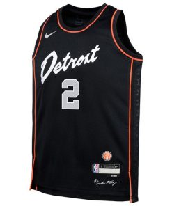 Alternative view of Cade Cunningham Detroit Pistons Nike Youth  Swingman Replica Jersey - City Edition - Black
