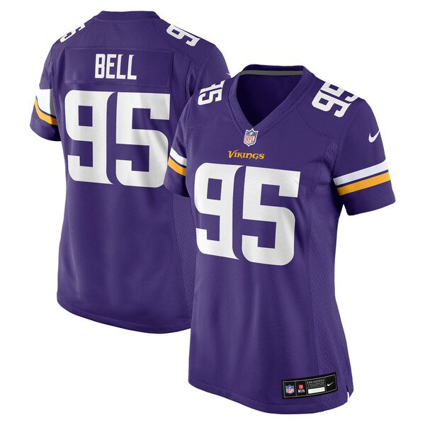 Travis Bell Minnesota Vikings Nike Women's Game Jersey - Purple - Image 2