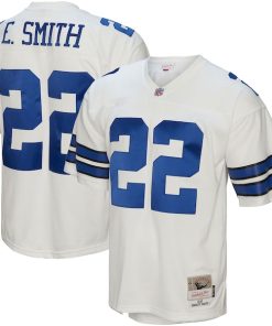 Alternative view of Emmitt Smith Dallas Cowboys Legacy Replica Jersey - White/Navy