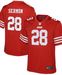 Trey Sermon San Francisco 49ers Nike Youth Game Jersey - Scarlet