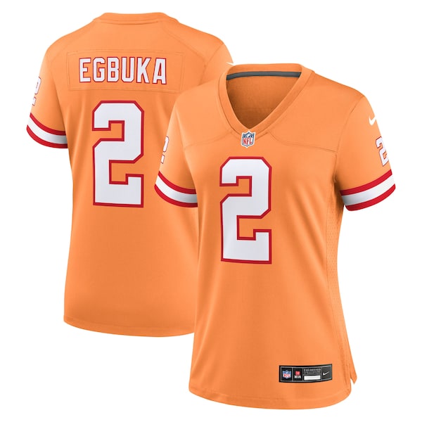 Emeka Egbuka Tampa Bay Buccaneers Nike Women's Alternate 2 Game Jersey - Creamsicle/White/Red