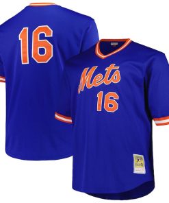 Dwight Gooden New York Mets Profile Big & Tall Cooperstown Collection Mesh Batting Practice Jersey - Royal