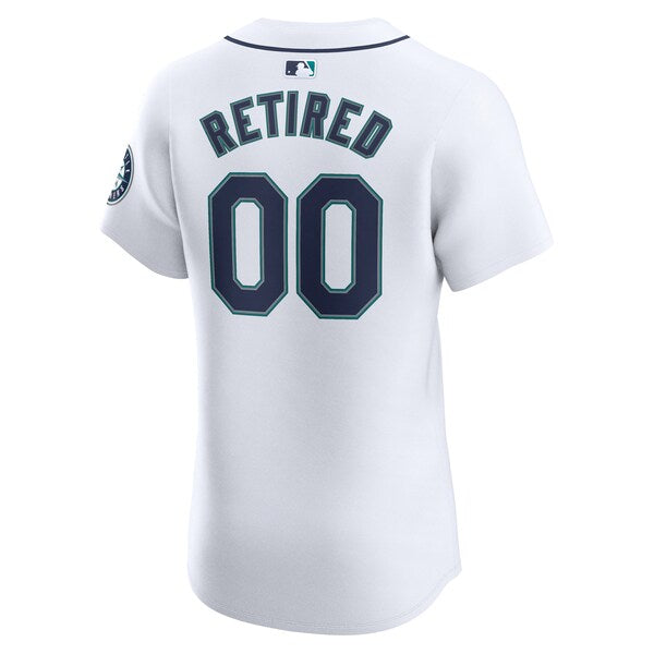 Seattle Mariners Nike Home Elite Pick-A-Player Retired Roster Jersey - White - Image 3