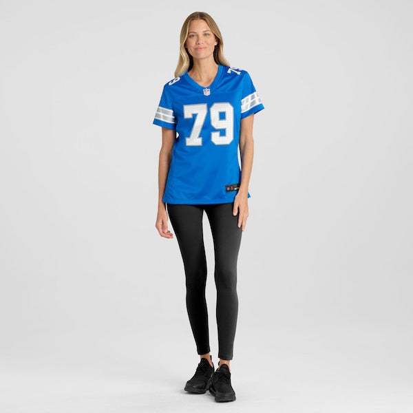 John Cominsky Detroit Lions Nike Women's Team Game Jersey - Blue - Image 4
