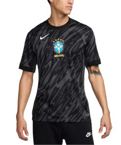 Brazil National Team Nike 2024 Goalkeeper Replica Stadium Jersey - Anthracite