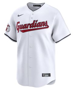 Alternative view of Steven Kwan Cleveland Guardians Nike Home Limited Player Jersey - White