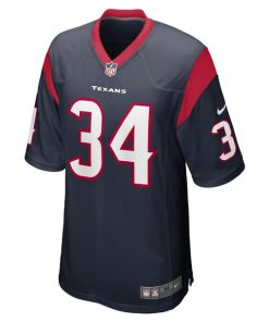 Alternative view of Troy Hairston Houston Texans Nike Game Player Jersey - Navy