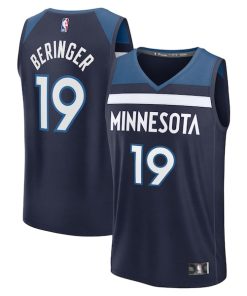 Joan Beringer Minnesota Timberwolves  Youth 2025 NBA Draft First Round Pick Fast Break Replica Jersey - Icon Edition - Navy