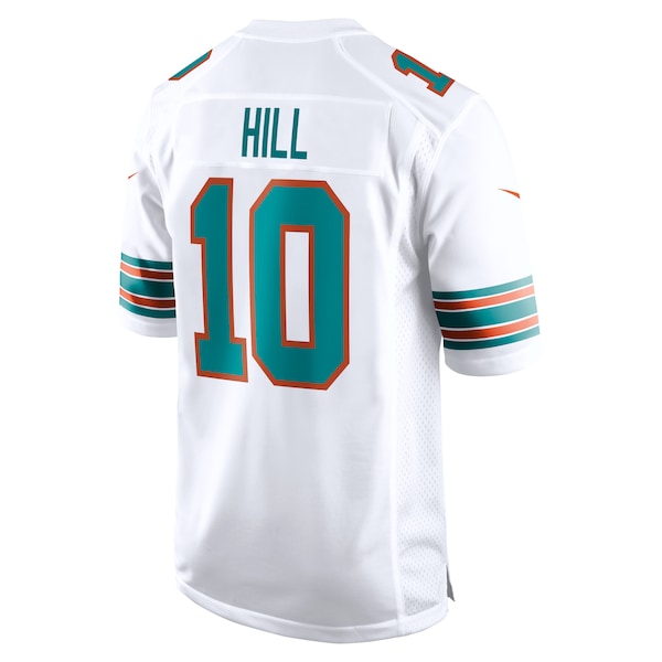 Tyreek Hill Miami Dolphins Nike Alternate Game Jersey - White/Aqua - Image 4