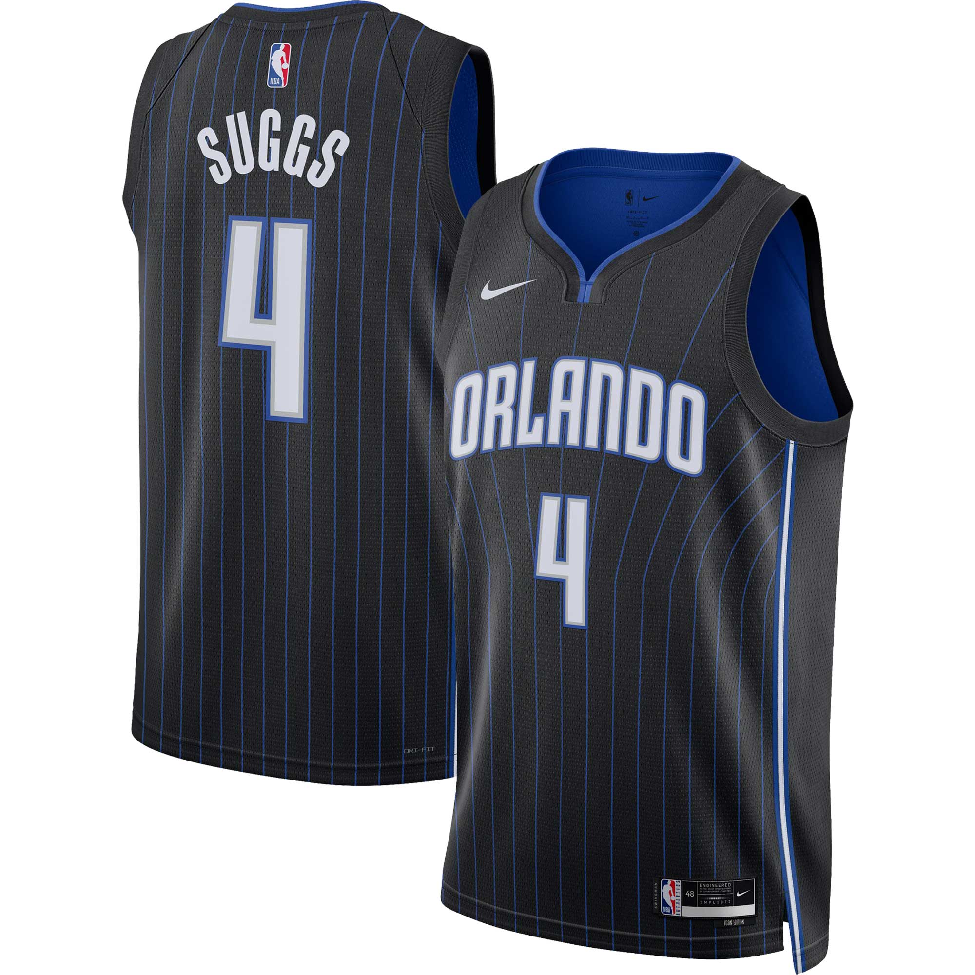 Jalen Suggs Orlando Magic Nike Unisex Swingman Jersey - Association Edition - White/Black - Image 6
