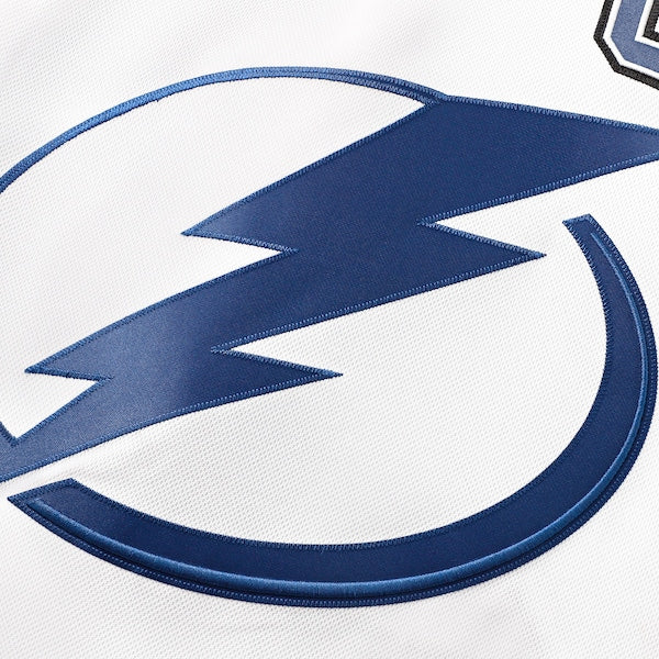 Tampa Bay Lightning Away Premium Custom Jersey - White/Black/Blue - Image 5