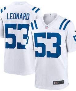Shaquille Leonard Indianapolis Colts Nike Game Player Jersey - White/Royal