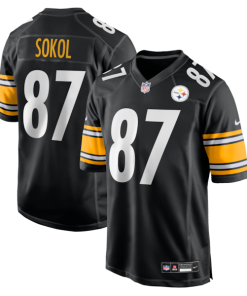 Matt Sokol Pittsburgh Steelers Nike Team Game Jersey -  Black