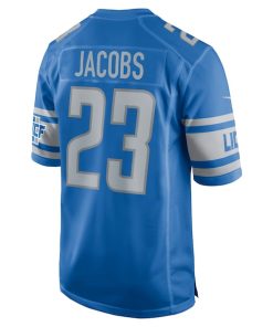Alternative view of Jerry Jacobs Detroit Lions Nike Team Game Jersey -  Blue