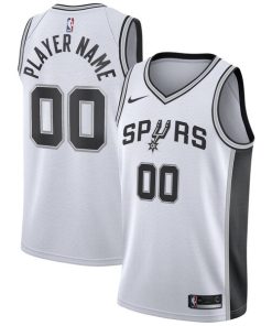 San Antonio Spurs Nike 2020/21 Swingman Custom Jersey - Association Edition - White