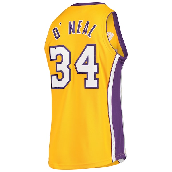 Shaquille O'Neal Los Angeles Lakers 2000 NBA Finals Hardwood Classics Authentic Jersey - Gold - Image 3