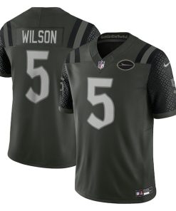 Garrett Wilson New York Jets Nike 2025 Rivalries Collection Limited Jersey - Gotham Green