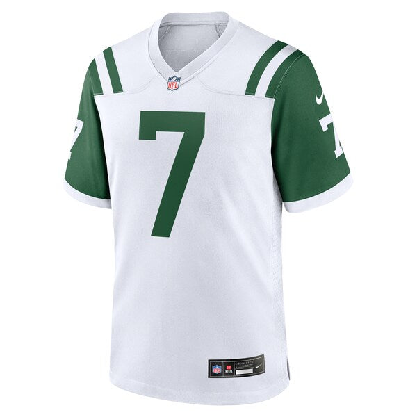 Justin Fields New York Jets Nike Alternate The Classic Game Jersey - White - Image 2