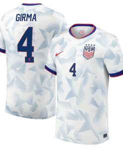 Naomi Girma USMNT Nike Youth 2025 Home Replica Player Jersey - White