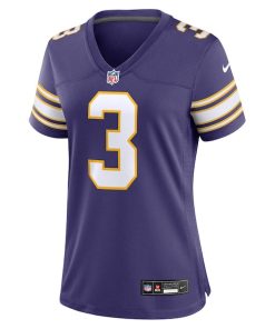 Alternative view of Jordan Addison Minnesota Vikings Nike Women's Classic Player Game Jersey - Purple