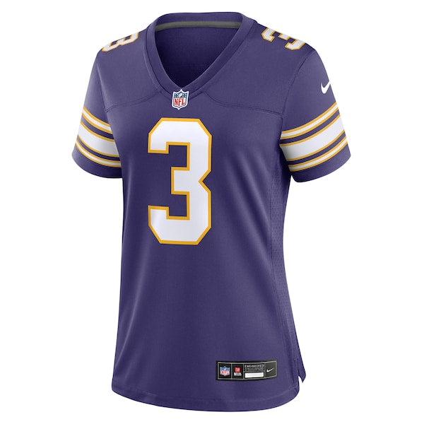 Jordan Addison Minnesota Vikings Nike Women's Classic Player Game Jersey - Purple - Image 2