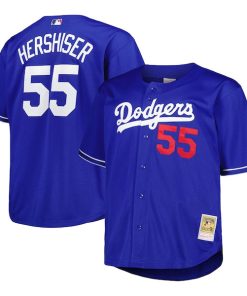 Orel Hershiser Los Angeles Dodgers Big & Tall Cooperstown Collection Batting Practice Replica Jersey - Royal