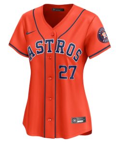 Alternative view of Jose Altuve Houston Astros Nike Women's Alternate Limited Player Jersey?¨C Orange