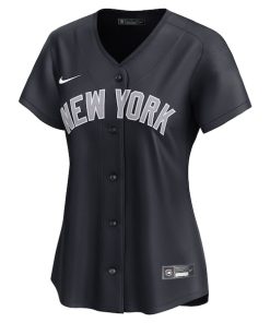 Alternative view of New York Yankees Nike Women's Alternate Limited Custom Jersey - Navy