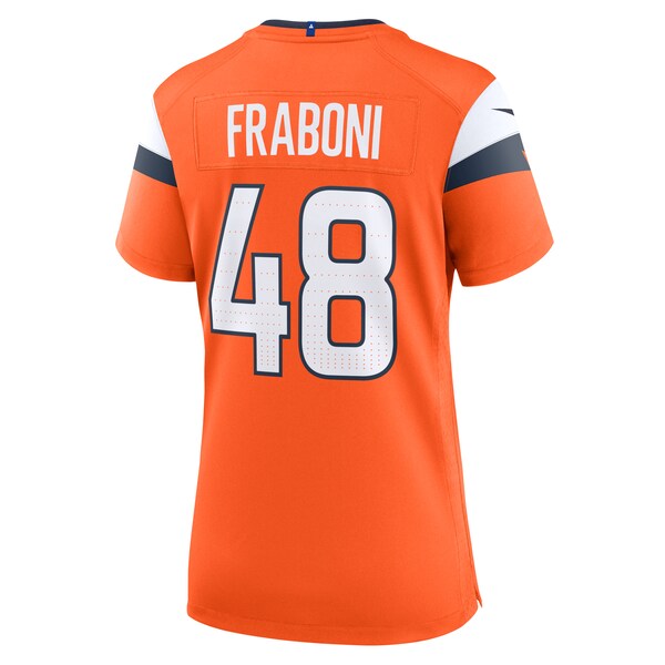 Mitchell Fraboni Denver Broncos Nike Women's Team Game Jersey - Orange - Image 4