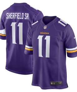 Trent Sherfield Sr. Minnesota Vikings Nike Game Jersey -  Purple