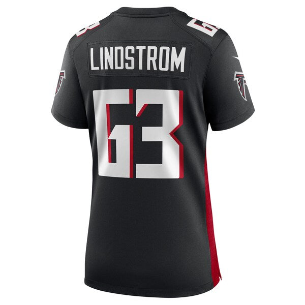 Chris Lindstrom Atlanta Falcons Nike Women's Team Game Jersey - Black - Image 3