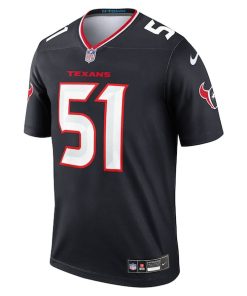 Alternative view of Will Anderson Jr. Houston Texans Nike Team Legend Player Performance Top - Navy