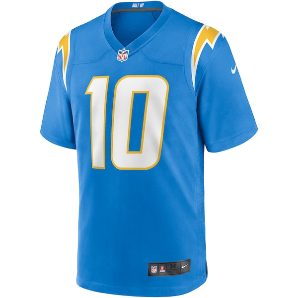Justin Herbert Los Angeles Chargers Nike Player Game Jersey - Powder Blue - Image 2