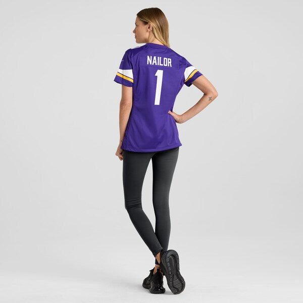 Jalen Nailor Minnesota Vikings Nike Women's Team Game Jersey - Purple - Image 5