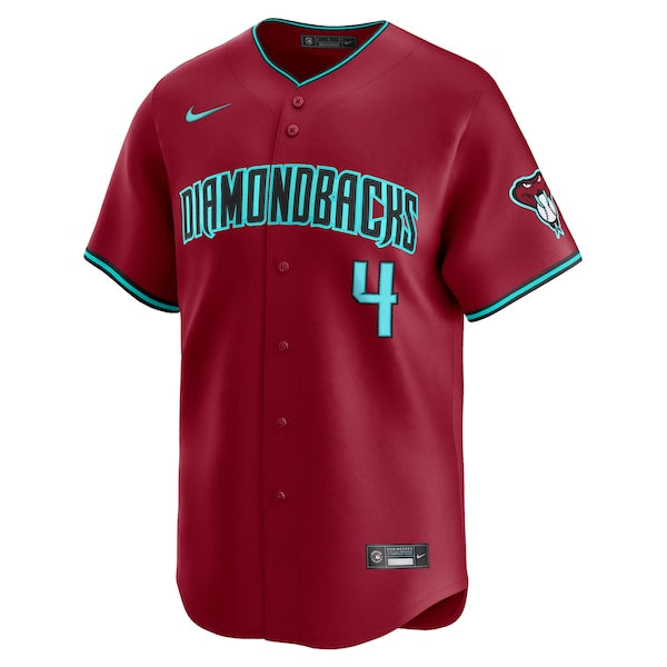 Ketel Marte Arizona Diamondbacks Nike Alternate 2 Limited Player Jersey - Red/Black - Image 3